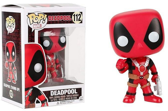 Funko POP! 마블 데드풀 수집용 보블 헤드 액션 피규어 146003