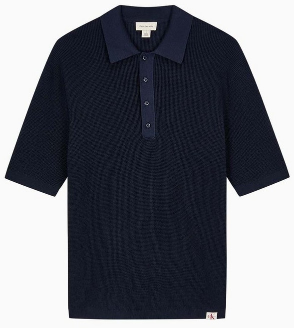 매장정품 캘빈클라인 CK 코튼 와플 폴로 칼라 스웨터 4RF316G CEF 1988888