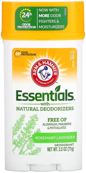 특별한효과 Arm & Hammer 천연 데오드라이저 함유 에센셜 데오드란트 와이드 스틱 로즈메리 라벤더 71g(2.5oz) 곧일시품절됩니다, ArmHammer천연데오드라이저함유에센셜데오드란트와이드 - 쿠팡