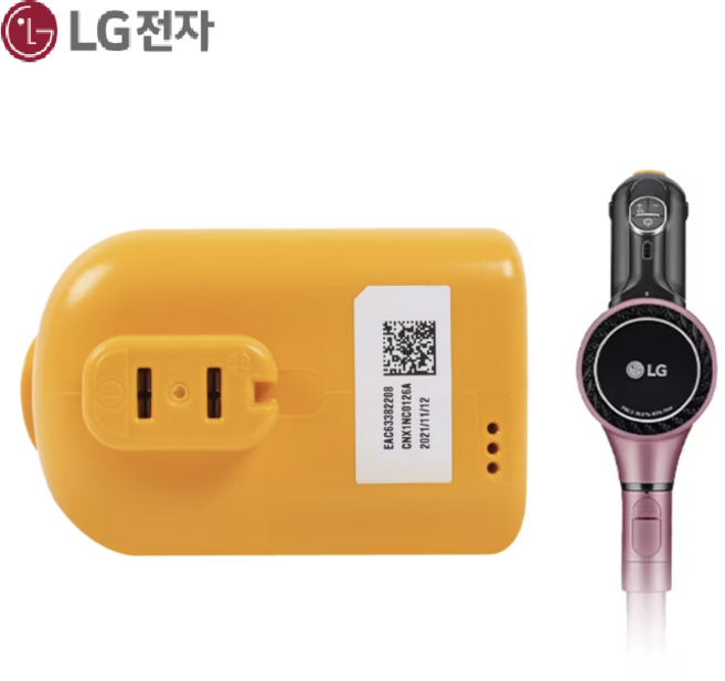 LG 정품 코드제로 배터리 EAC63382208 무선청소기 교체용 배터리, 1개