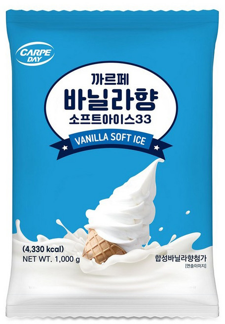대호 까르페데이 바닐라향 소프트아이스33, 12개, 1kg