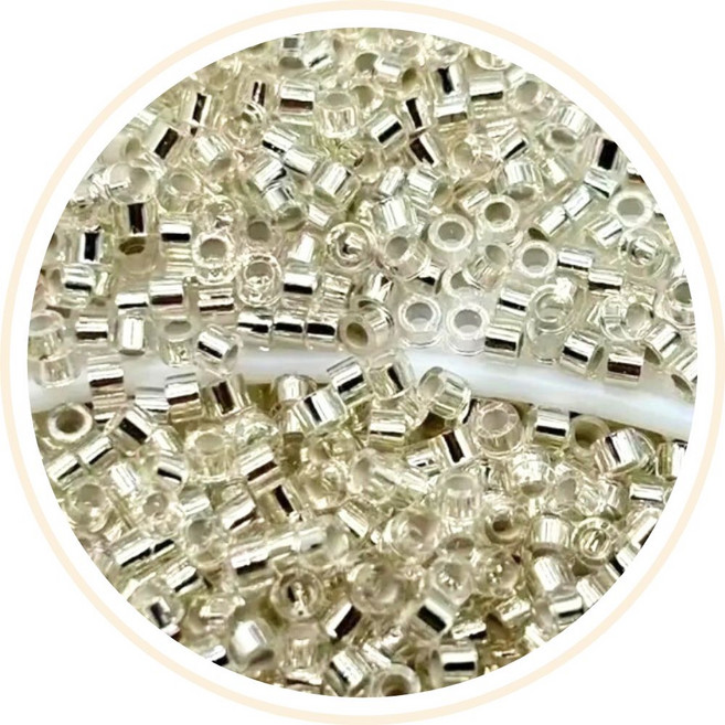 시드비즈 / 막대비즈 / 믹스비즈 / 멀티비즈 (2 000P) 20g, 1개, 실버라인 2mm