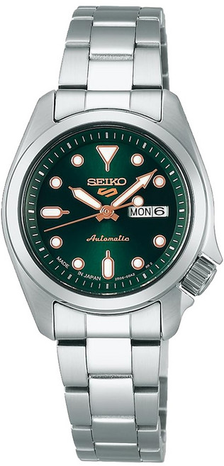 SEIKO5 女用SKX系列運動自動不鏽鋼金屬手錶 SRRA005