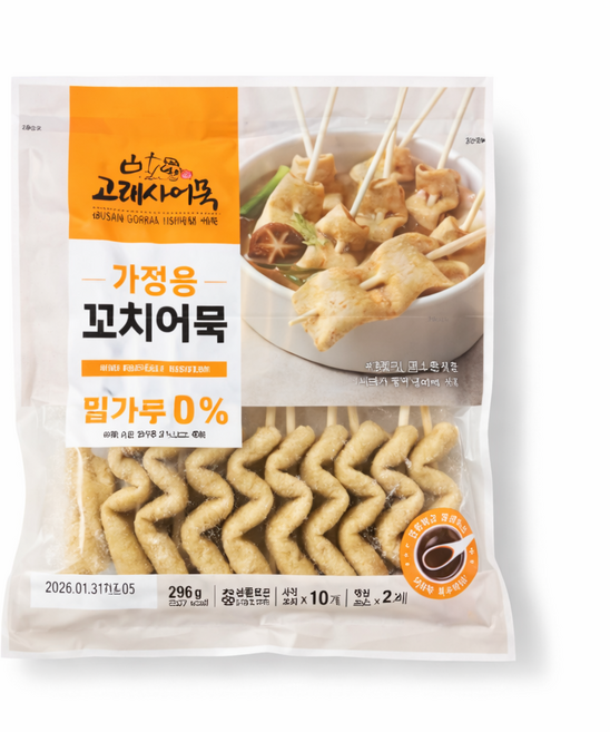 고래사어묵 가정용 꼬치어묵 296g, 2개