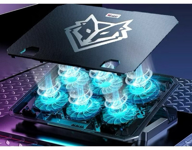 六風扇筆電散熱支架, 1個, 風馳 六風扇