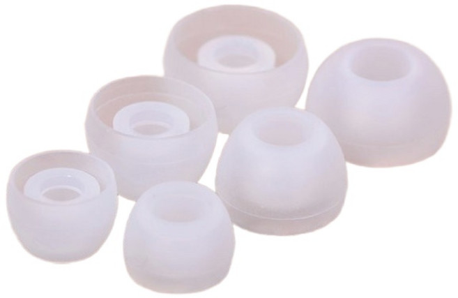 一般 入耳式 矽膠耳機套, 黑色, 無, 1套