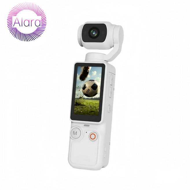 Alara Wi-Fi 연결 휴대용 액션 카메라 2K 고화질 180도 회전렌즈 자전거 오토바이 블랙박스, 화이트, XQ-1