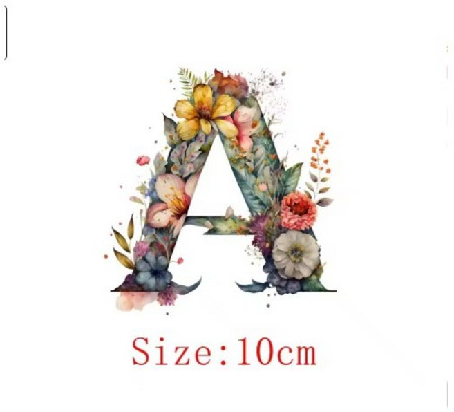 다리미 옷 데코스티커 열 전사지 알파벳26시리즈, A