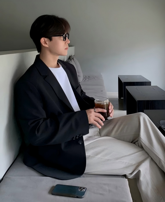 초경량 루즈핏 남성 블레이저 구김없는 시원한 여름 자켓