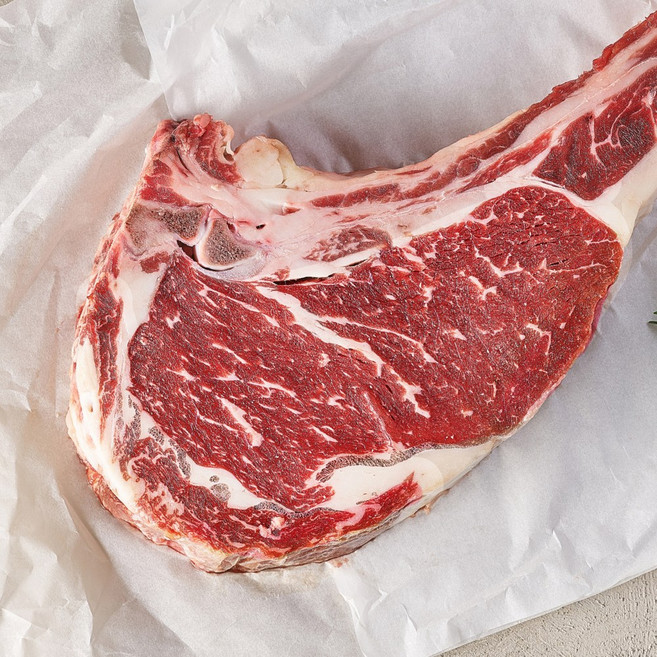 도담우 국내산 토마호크 소고기 프리미엄 스테이크 캠핑 BBQ (시즈닝+와사비+솔트 증정), 1개, 600g