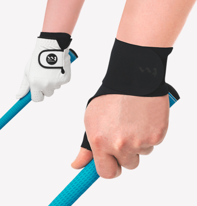 그립착 엄지손목보호대 남여공용 왼손용 오른손용(TW스포츠최초개발상품 국내생산퀄리티UP&최고급원단/비노출착용/손목보호 엄지손가락근육보호/고탄성 슬림 손목아대/골프코킹 힌지 건초염), 1개, 왼손