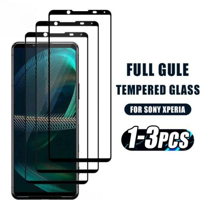 1-3Pcs 소니 Xperia 1 5 10 V 화면 보호기 II IV 유리에 전체 범위 필름 강화, 03 번들 19, 01 HD Tempered Glass, 11 Xperia 1 III