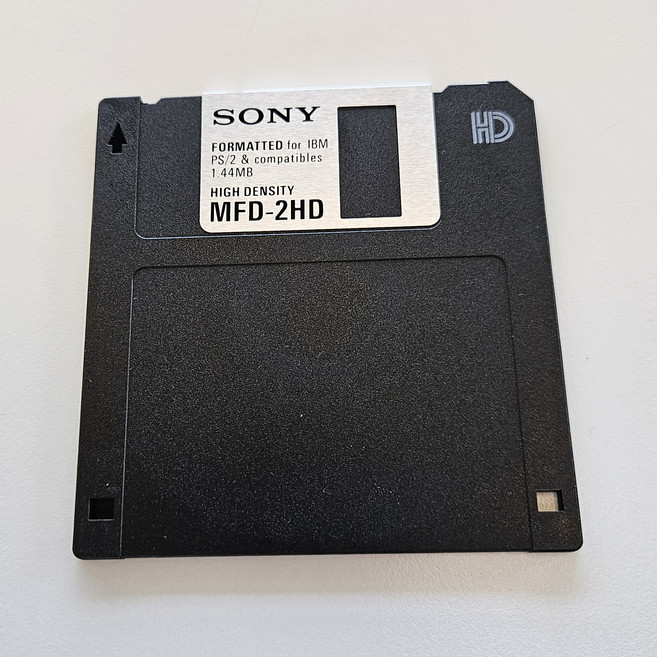 Sony 21MF2HDQDVX DOS/V 3.5 플로피 디스크 (1매), 1, 블랙