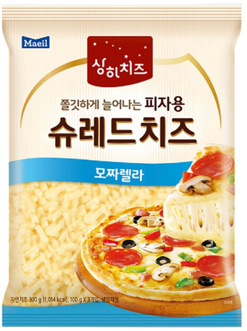 매일 상하치즈 피자용 슈레드치즈 모짜렐라 300g 1개/냉장, 1개