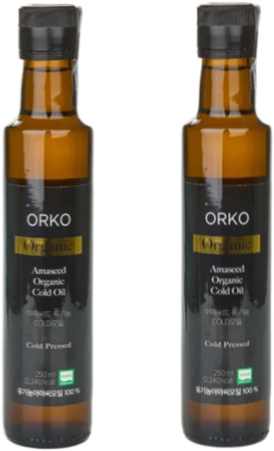 유기농 아마씨오일 냉압착 콜드프레스, 2개, 250ml - 쿠팡