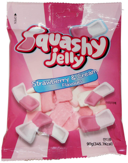 스쿼시젤리 딸기앤크림향, 딸기크림향, 1개, 90g