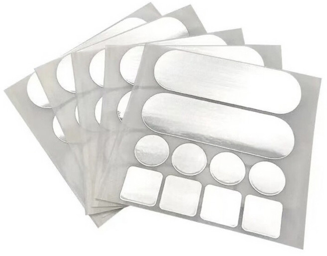 다파요 냄비 구멍 수리 균열 스티커 알루미늄 접착 테이프 패치 시트 방수 고온 저항 스티커 다용도패치, 2개