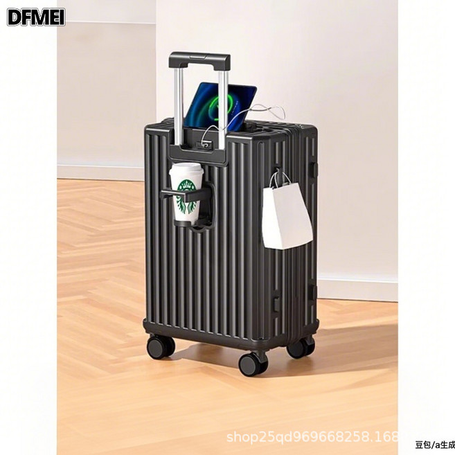 DFMEI 行李箱20寸小型拉桿箱可上飛機大容量男士旅行密碼箱皮箱登機箱