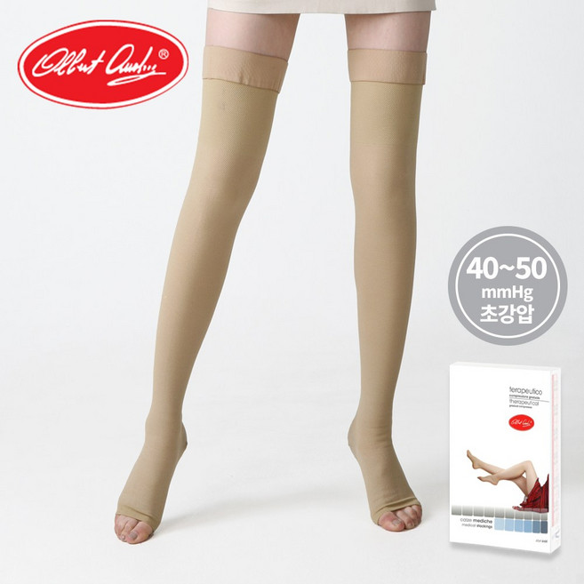 알베르트 앙드레 의료용 압박스타킹 병원용 초강압(40-50mmHg) 하지정맥 혈액순환 901, 허벅지형, 1세트