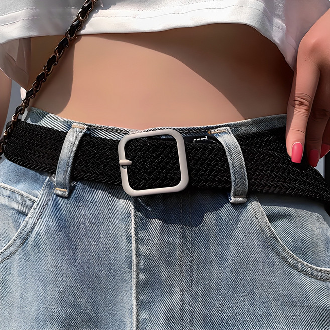 맵시 하루종일 편한 스판 그물 벨트