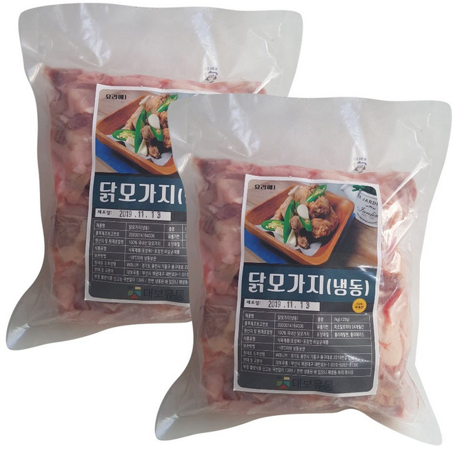 닭모가지 1kg 2팩 닭목, 1세트