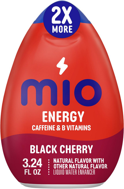 MiO water 인핸서 MiO Energy Black Cherry Naturally Flavored Liquid Water Enhancer 1 Count 3.24 fl oz (P, 96ml, 5개입