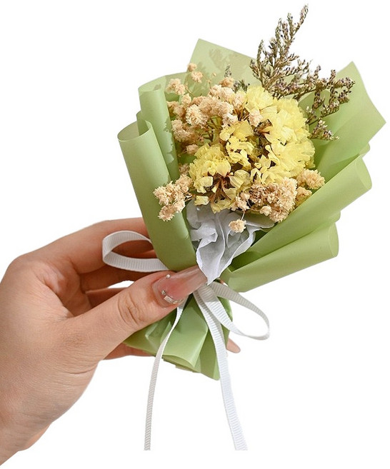 와일드 몬스터 납골당 봉안당 추모 성묘 미니 장식 꽃다발 부착식, 그린