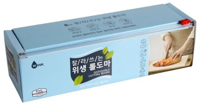 윙크 잘라쓰는 위생 롤도마 30cm x 15m | Wink Disposable Cutting Roll Board 30cm x 15m, 1개