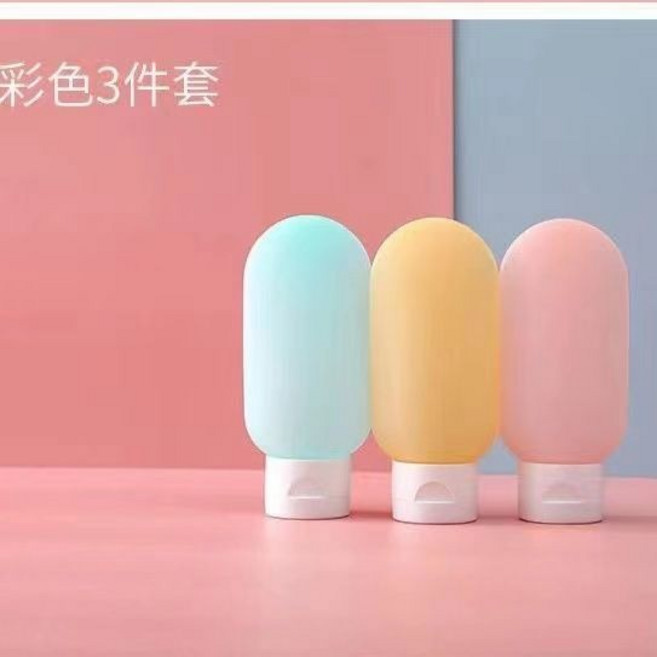旅行分裝瓶 矽膠分裝瓶, 1個, 馬卡龍色三件套