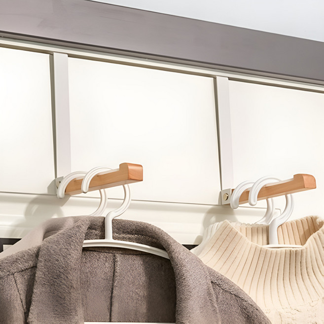 디코앤코 문걸이행거 수납 방문옷걸이 미니 도어행거, 1. 화이트