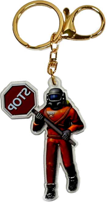 로앤제이 리썰컴퍼니 아크릴 키링 굿즈, 1개, 표지판 슈트