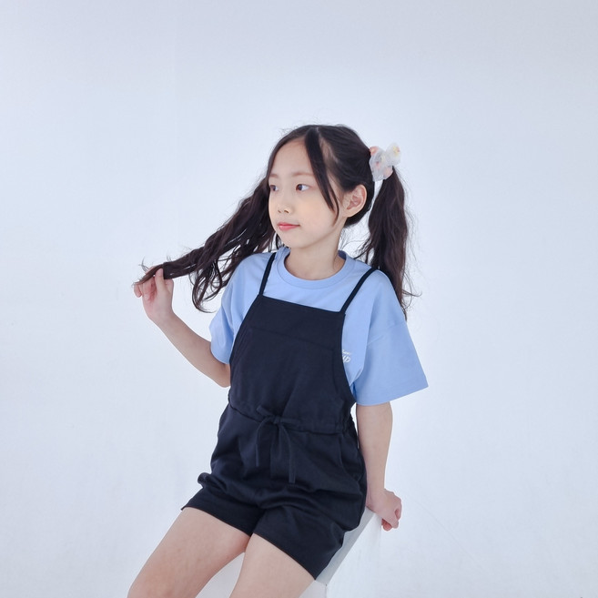 상상 여아용 반바지 점프수트