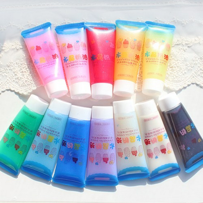 생크림클레이투명펄 레진 공예 및 미니어처 겸용, #블랙