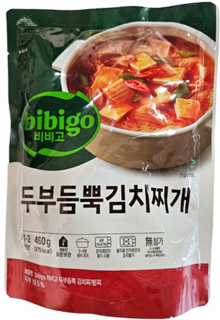 비비고 두부듬뿍김치찌개460g, 460g, 1개