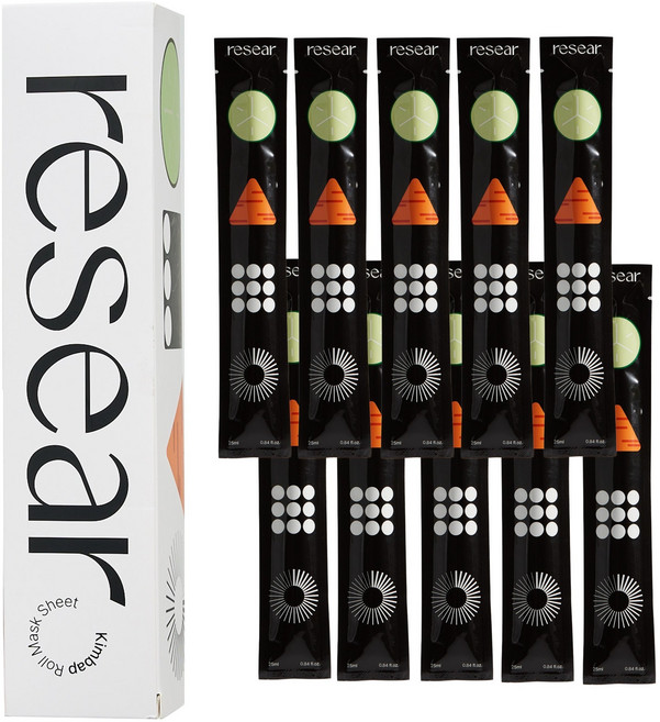 리써 김밥롤 보습 영양 데일리 마스크팩, 1개, 10개입