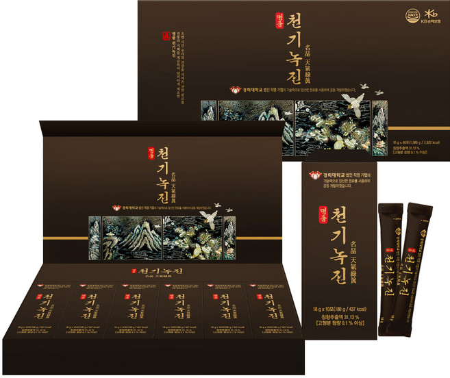 명품 천기녹진 (18g ) 경희대학교 법인직영기업 원료 공급 및 공동개발, 60개, 18g