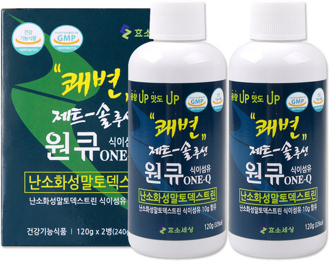 제트 솔루션 원큐 쾌변 식이섬유 120g, 3병