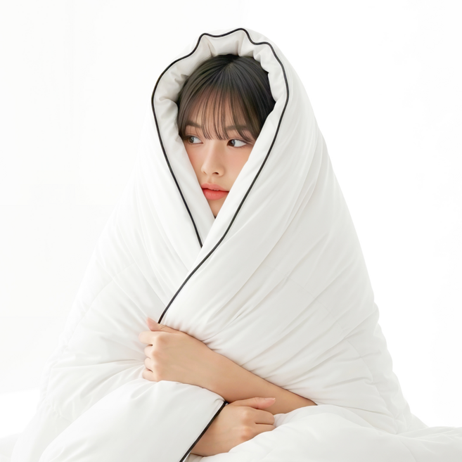 아누베오 하루의온도 60수 고밀도 순면 차렵이불