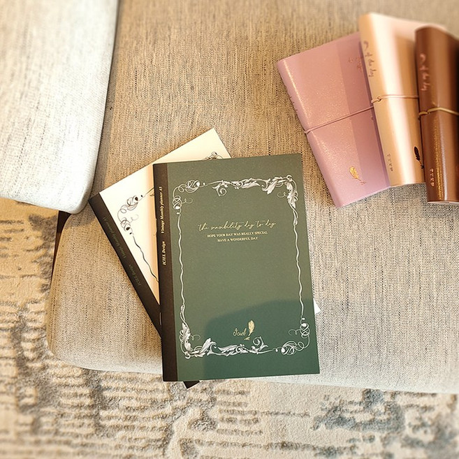 아이씨엘디자인 2026 해빗트래커 먼슬리플래너, 빈티지 그린, 1개