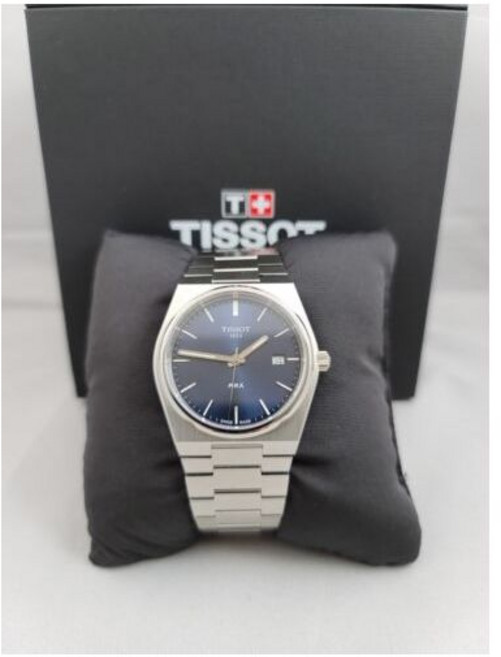 Tissot 티쏘 PRX 40mm 쿼츠블루 다이얼 스틸 남자시계 T1374101104100 30365