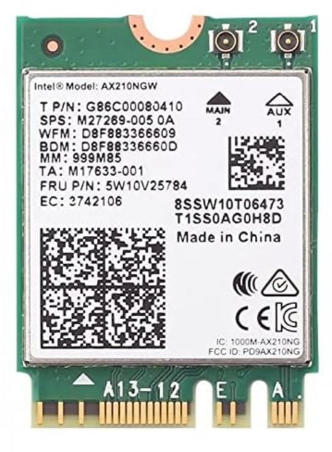 intel 인텔 WIRELESS AX210 NGW M.2 2230 A E 802.11ax 2400Mbps 블루투스 5.2