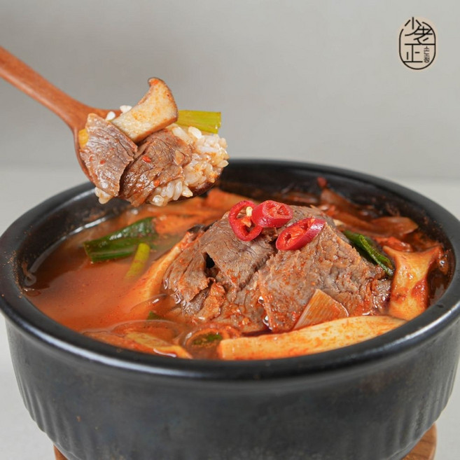 소노정 해장국 100% 국내산 소고기전골 소고기 버섯 장터국밥 (냉동), 5개, 450g