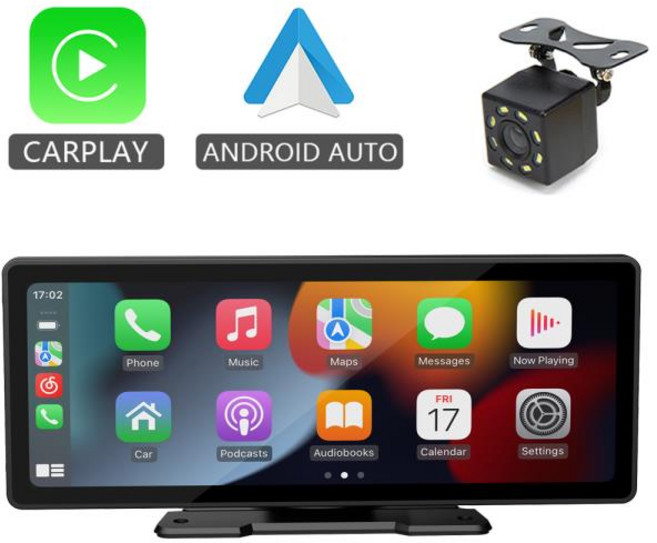 BQCC 카플레이 안드로이드 자동차 라디오 멀티미디어 비디오 플레이어 IPS 터치 스크린 AUX 입력 블