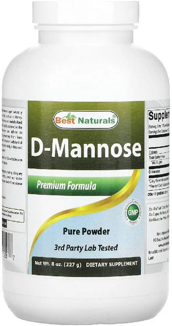 베스트내추럴스 디만노스 Mannose D 만노스 D-만노스 D-Mannose 227g, 1개 - 쿠팡