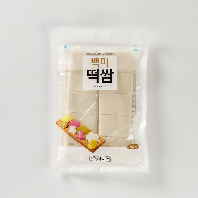 [미지] 백미떡쌈 국내산쌀가루, 1개, 500g
