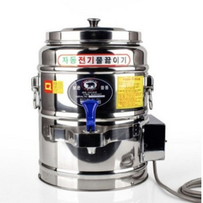 명보산업 업소용 스텐 자동 전기물끓이기 8호(8리터) 편의점온수기 냉면육수통 절전형