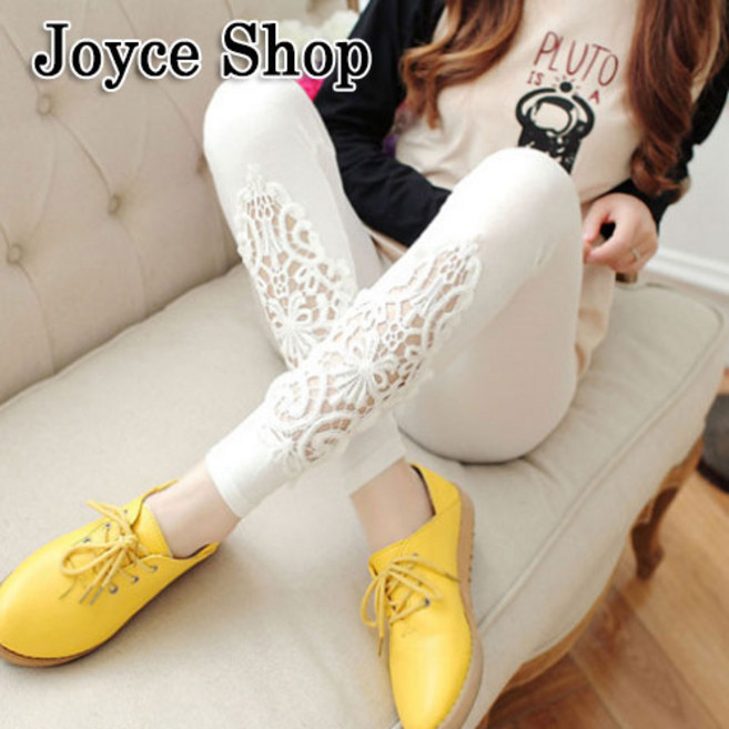 Joyce shop 여름7부펀칭레깅스 여성 레깅스 쫄바지 9부 빅사이즈 펀칭 레이스 여름