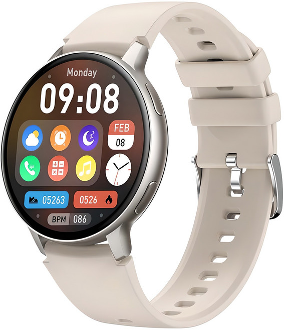 젤센 웨어러블 스마트 에어엑스 워치6, 스타라이트, 3.5cm, GPS