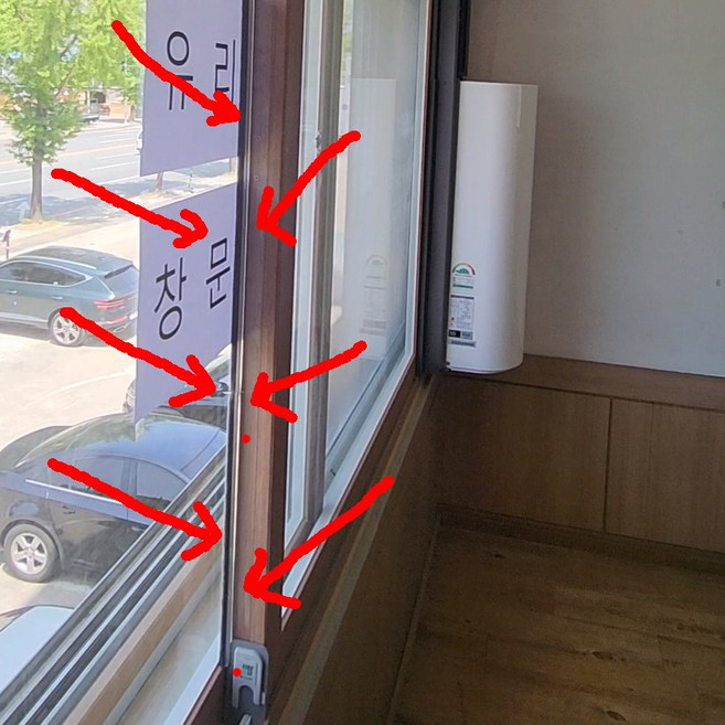 텍스토머 창문과 창문 사이 교차 틈새 / 창틈 방충망 벌레 차단 창문형 에어컨 틈새막이 투명, 1개