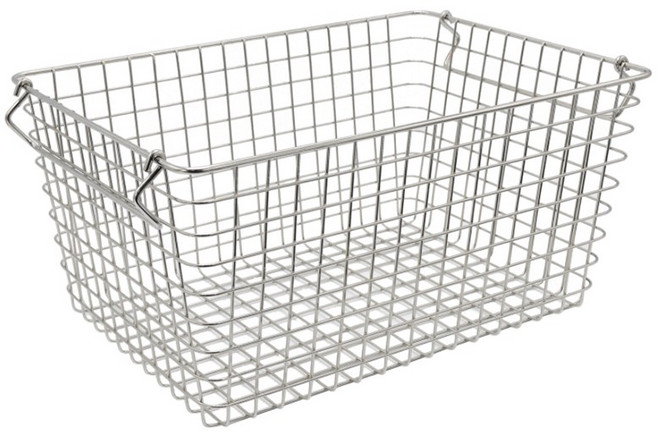 도도팩토리 스테인레스 와이어바스켓 수납 바구니, 1개